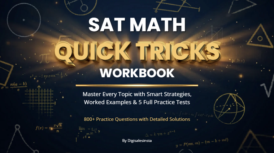 SAT Math Quick Tricks Workbook – Master Every Topic & Boost Your Score